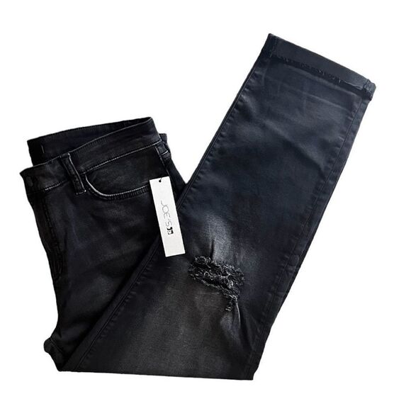 NWT Joe's Jeans‎ The Niki Women's Mid Rise Boyfriend Cuffed Destruct Black SZ 31 - Picture 8 of 12